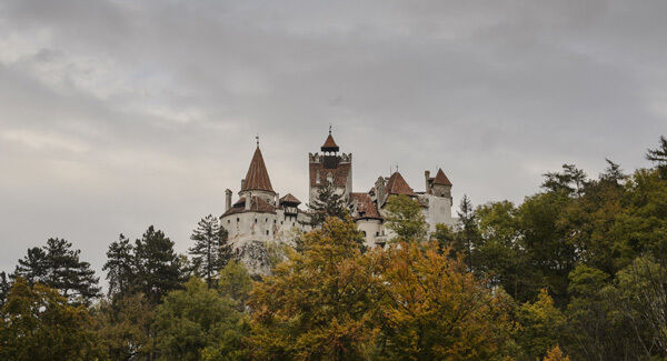 Bran Castle lies on top of cliffs in Bran, Romania.Pictures: AP Bran Castle lies on top of cliffs in Bran, Romania.Pictures: AP