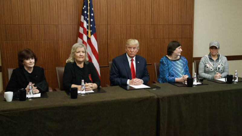 Trump meets women who accused Bill Clinton Trump meets women who accused Bill Clinton