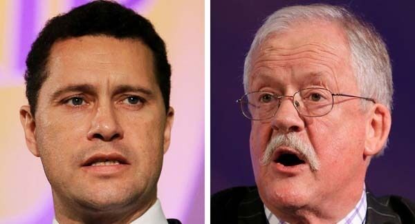 File photos of Roger Helmer (right) who has warned that fellow MEP Steven Woolfe (left) will have a "black mark" put over him standing for the leadership of Ukip if a party probe rules he intentionally started a fight. File photos of Roger Helmer (right) who has warned that fellow MEP Steven Woolfe (left) will have a "black mark" put over him standing for the leadership of Ukip if a party probe rules he intentionally started a fight.