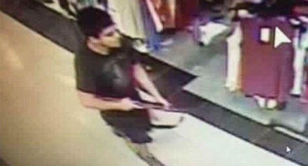CCTV image of suspect in the shooting.