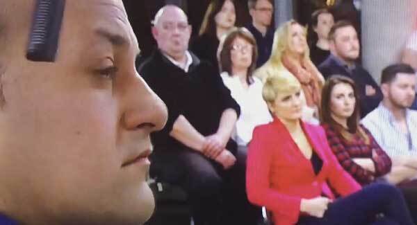 Poor ol' Leo Varadkar got a whack in the head off a microphone last night