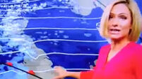 Watch this BBC weather woman apologise before fainting during report