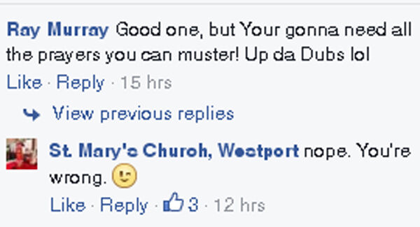 St. Mary's Church, Westport/Facebook