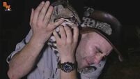 Watch this adventurer amazingly tickle a wild cat in the middle of the rainforest
