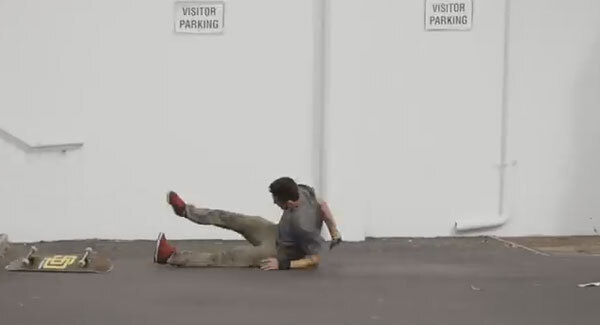 Watch this skateboarder batter himself for two years to finally land one trick
