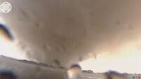 Watch as 360 degree camera gets hit by violent tornado