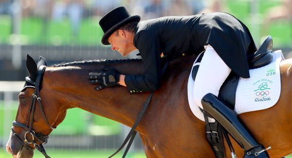 Jonty Evans and the other equestrians move from dressage to the cross country event.