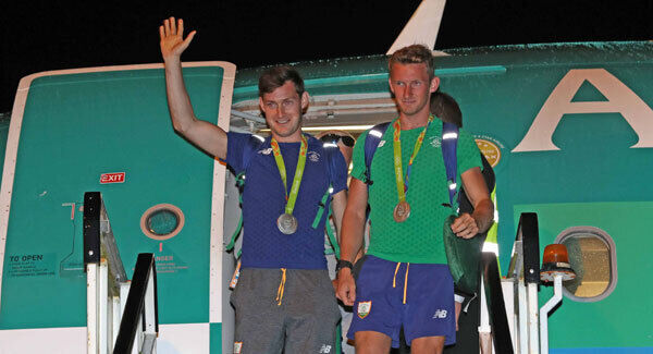 Paul and Gary O'Donovan arrive home. Picture: Jim Coughlan Paul and Gary O'Donovan arrive home. Picture: Jim Coughlan