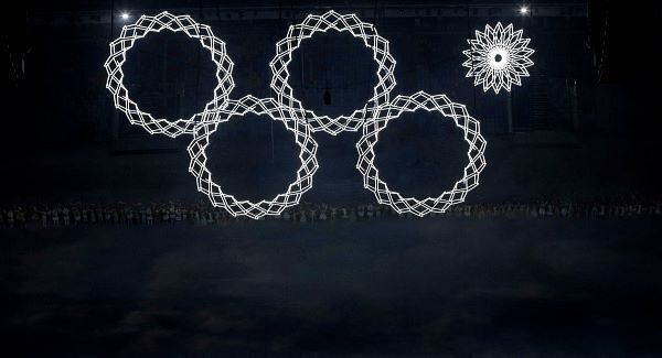 The opening ceremony of the Sochi Olympics. The opening ceremony of the Sochi Olympics.