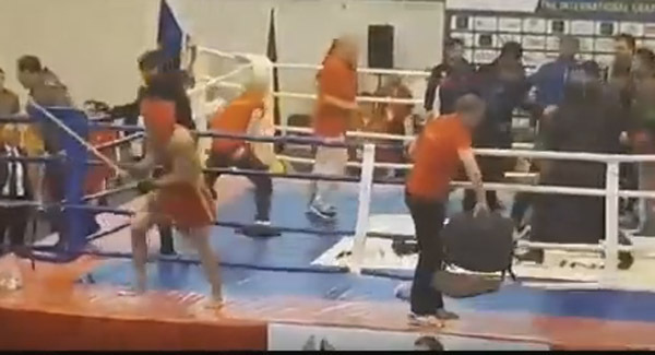 Watch as Kung Fu Championship descends into violent mass brawl