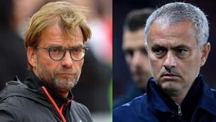 Jurgen Klopp and Jose Mourinho File Photo