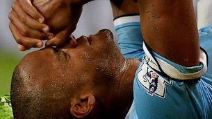 Kompany ruled out of Manchester derby; Herrera a doubt for United
