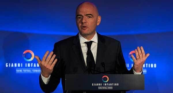 New FIFA president Gianni Infantino.