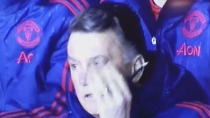 LvG poking himself in the face was the most compelling moment of the match last night