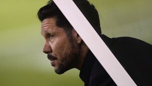 Diego Simeone's Atletico draw with 10-man PSV