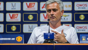 Jose Mourinho didn't like one of the questions about Pep Guardiola in China