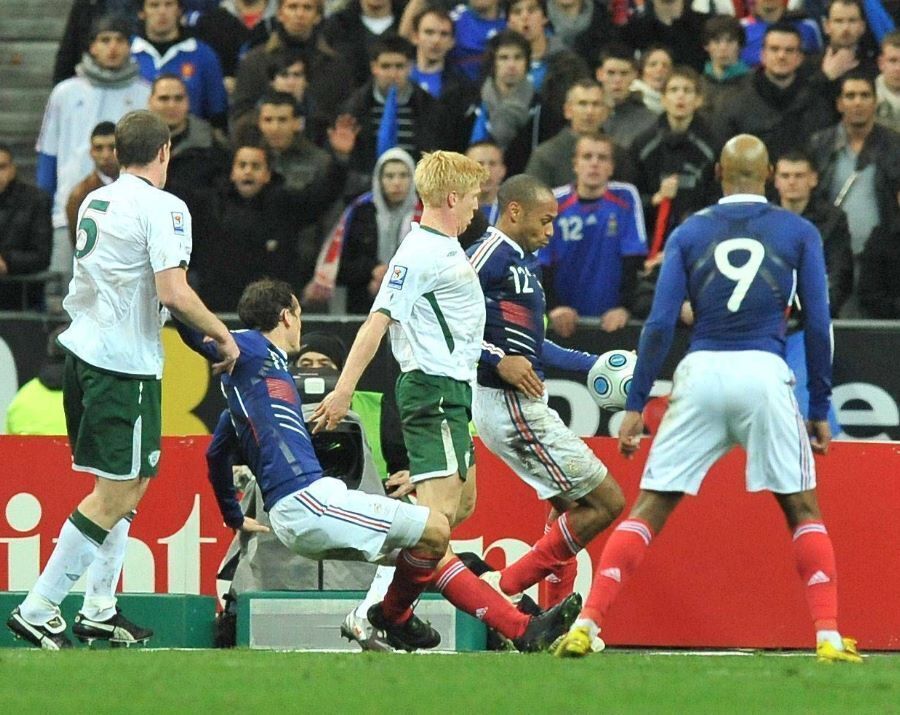 The 2009 handball incident. The 2009 handball incident.