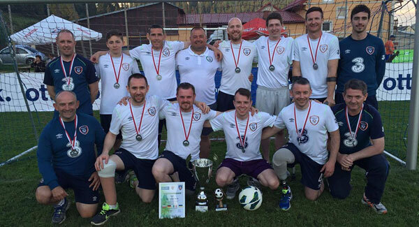 Irish amputee footballer celebrates free-kick goal Robbie Keane-style