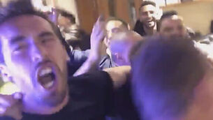 Watch Leicester players go mental as they are officially crowned champions