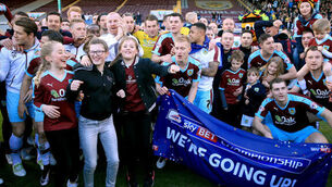 Burnley back in the Premier League after Sam Vokes' goal sees off QPR