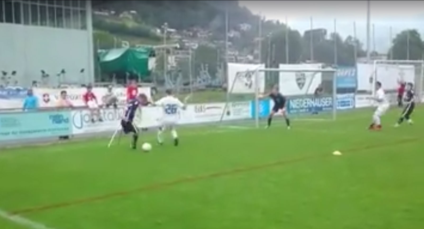 Inspiring amputee footballer scores incredible solo goal