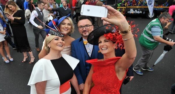 Festivalgoers pictured on day one of the Galway Races.