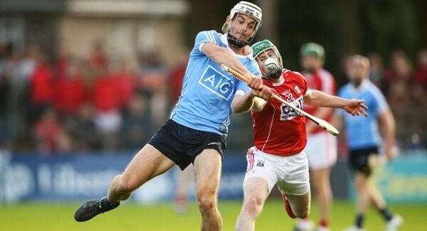 Daniel Kearney tackles Dublin's Darragh O'Connell. Daniel Kearney tackles Dublin's Darragh O'Connell.