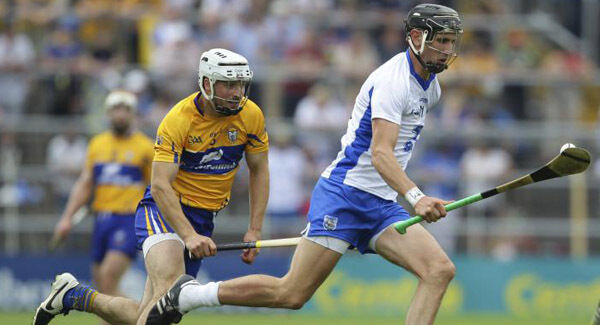 Maurice Shanahan of Waterford with Clare’s Patrick O’Connor. Picture: Inpho Maurice Shanahan of Waterford with Clare’s Patrick O’Connor. Picture: Inpho