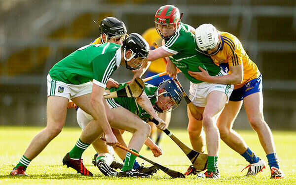Limerick’s Brian Nash battles for the ball. Photo: INPHO/James Crombie Limerick’s Brian Nash battles for the ball. Photo: INPHO/James Crombie