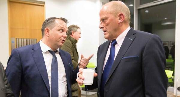 Ger Loughnane and Davy Fitzgerald pictured at a reception for Clare's 1995 All-Ireland winning team last December.