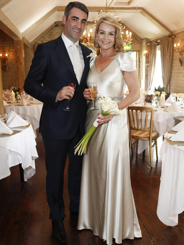 Broadcaster Claire Byrne with her Husband Gerry Scollan on their wedding day. Picture: Conor McCabe