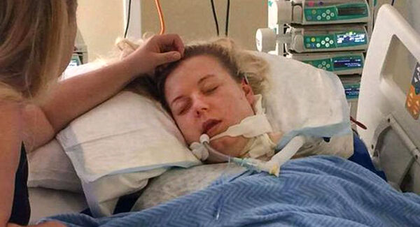 Ciara Sheehan in hospital.