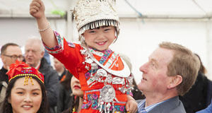 Taoiseach Enda Kenny taking part in the festivities.