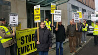 Protesters picket Cork County sheriff’s office over eviction