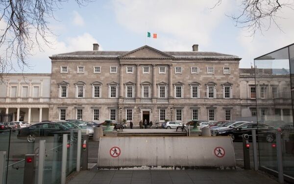 The Irish flag at 1/2 mast in memory of Sinn Fein's Martin McGuinness at Leinster House in Dublin's City Centre Photo: Gareth Chaney Collins The Irish flag at 1/2 mast in memory of Sinn Fein's Martin McGuinness at Leinster House in Dublin's City Centre Photo: Gareth Chaney Collins