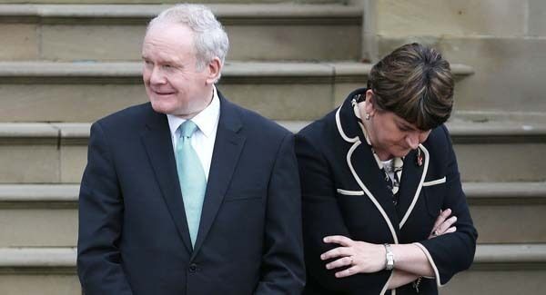 MartinMcGuinness and ArleneFoster pictured in 2016.