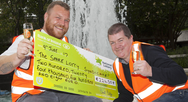 Give up work? What a load of rubbish, say Lotto-winning bin men