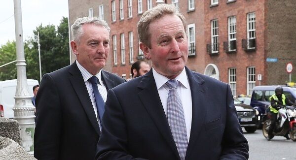 Outgoing Taoiseach Enda Kenny arrives at Government Buildings, Dublin, for his last day as Taoiseach.