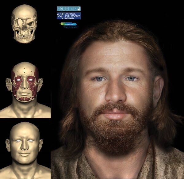 The digital facial reconstruction of the Tudor Dubliner. (Liverpool John Moore’s University for Rubicon Heritage Services Ltd)