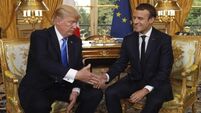 Trump and Macron pledge to look beyond climate change differences 
