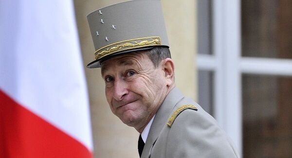 French Army Chief of Staff, General Pierre de Villiers, arrives at the Elysee Palace to attend an emergency security meeting in Paris, France.