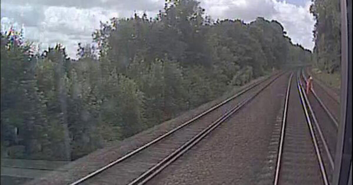'Distracted' rail worker seconds from being hit by 85mph train