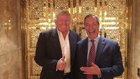Nigel Farage meets Donald Trump