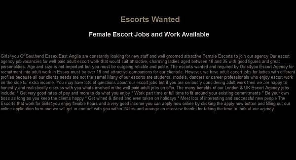 A screengrab taken from the Girls4you website.