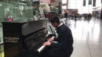 Staff member spontaneously sits down at a piano in Cork Airport and what happens next is amazing