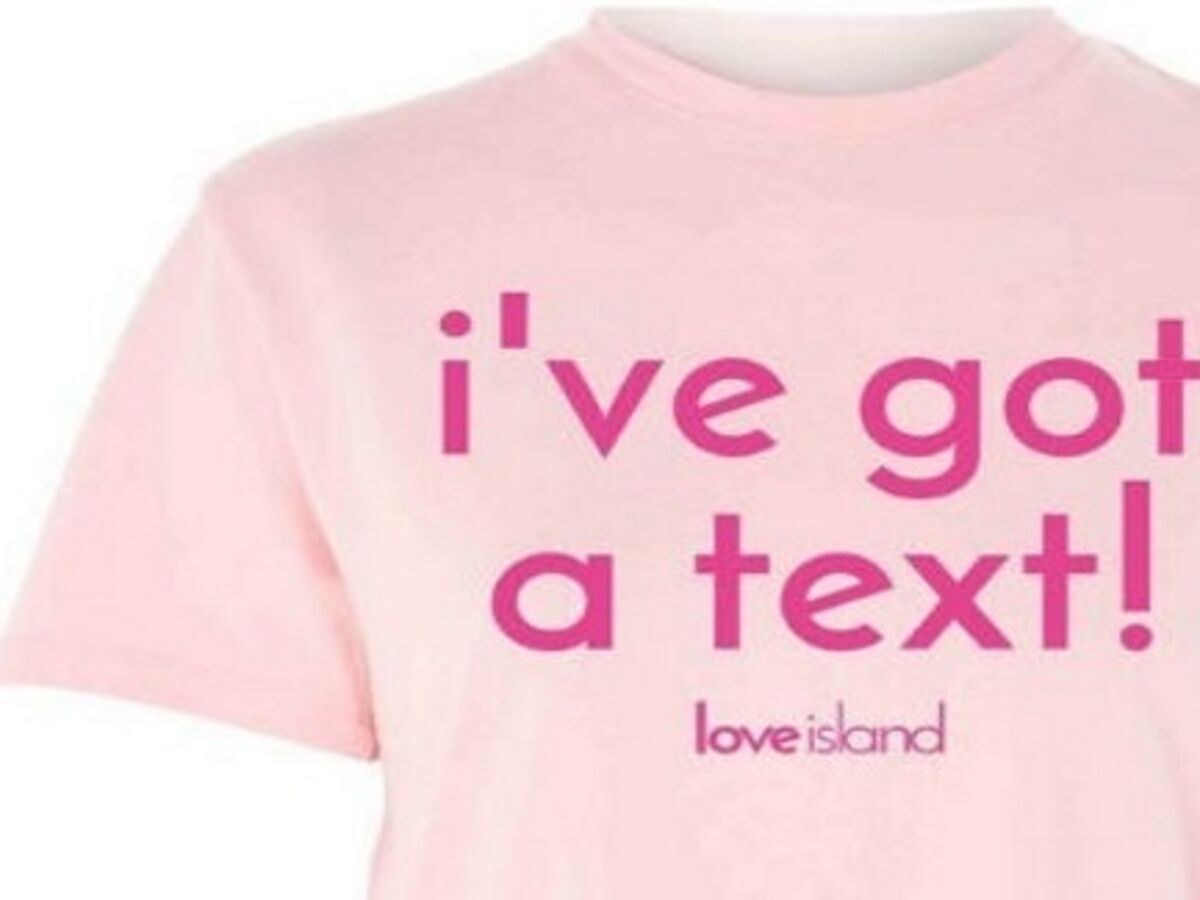 selling Love Island-themed t-shirts