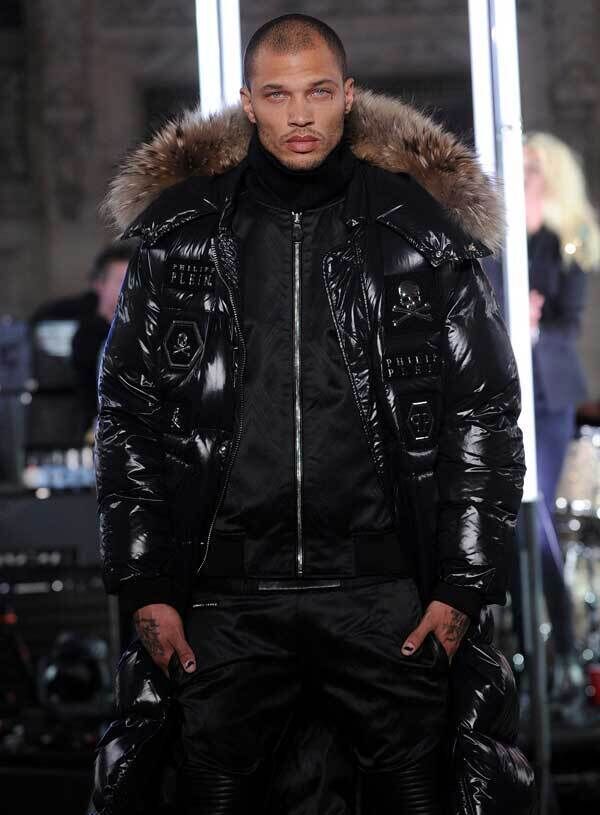 Jeremy Meeks, the model who was referred to as "the hot felon," walks in the Philipp Plein fashion show in New York. AP Photo/Diane Bondareff Jeremy Meeks, the model who was referred to as "the hot felon," walks in the Philipp Plein fashion show in New York. AP Photo/Diane Bondareff