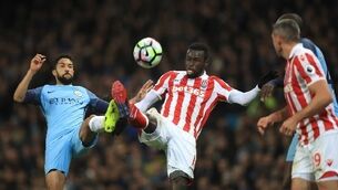 Stoke frustrate Man City in scoreless draw at Etihad  