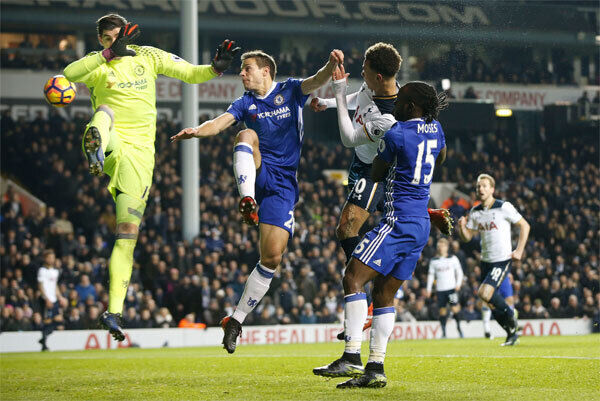 Dele Alli, second right, scores a goal Dele Alli, second right, scores a goal
