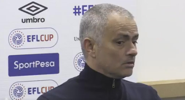 WATCH: Jose Mourinho rolls out some ‘alternative facts’ about last night’s result